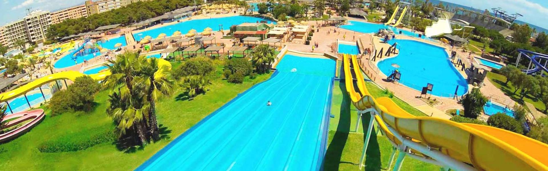 Parc aquatic Aquopolis La Pineda Camping Playa y Fiesta Miami Platja Costa Daurada