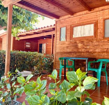 Wooden bungalow 2/3 people